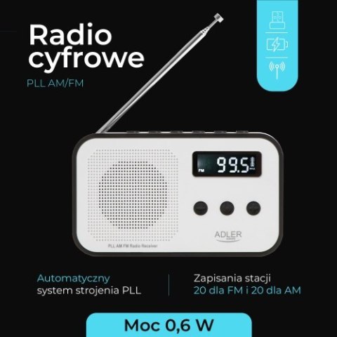 AD 1907 Radio cyfrowe pll am / fm
