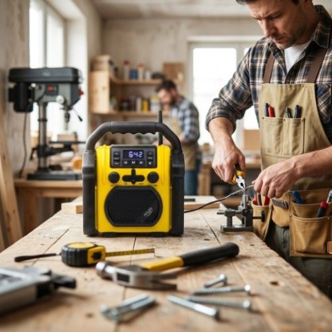 AD 1911 Radio budowlane z bluetooth - ipx 54