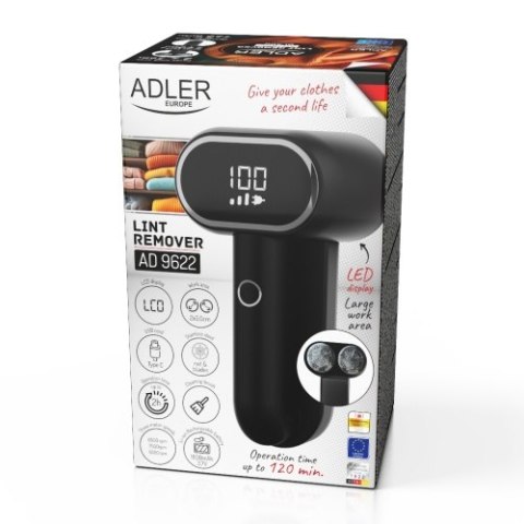 AD 9622 black Golarka do tkanin z wyświetlaczem lcd