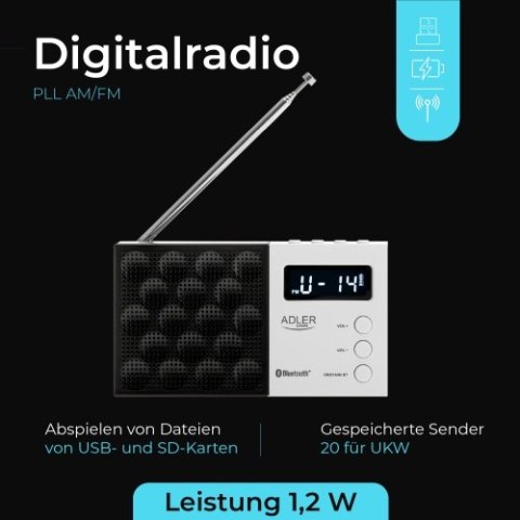 AD 1908 Radio cyfrowe pll fm