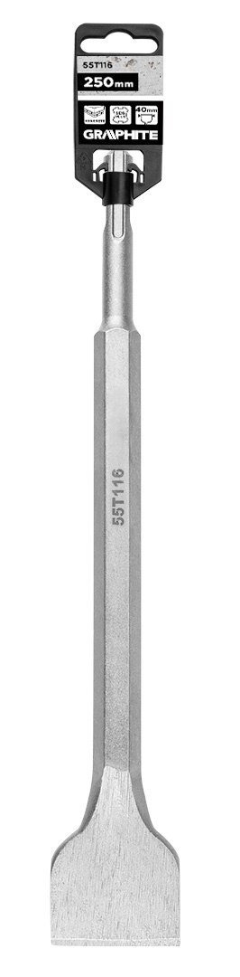 Dłuto płaskie SDS Plus 40 x 14 x 250 mm