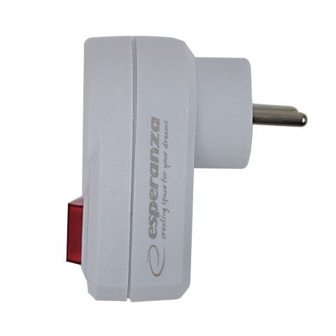 ELK301W Esperanza rozgałęźnik elektr. 1 gn. wł. biały
