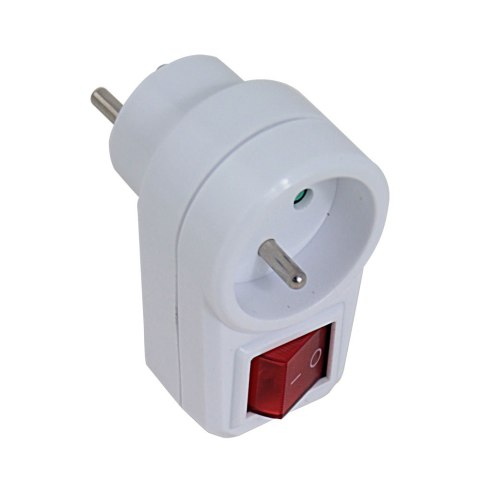 ELK301W Esperanza rozgałęźnik elektr. 1 gn. wł. biały