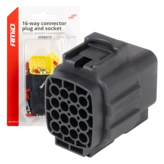 Złącze elektryczne wodoodporne zestaw 16 pin 2.2mm amio-04353