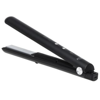 AD 2327 black Prostownica bezprzewodowa podróżna usb-c, ceramiczne płytki 22 x 90 mm, 3 temperatury 160/190/220°c, led, etui