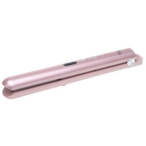 AD 2327 pink Prostownica bezprzewodowa podróżna usb-c, ceramiczne płytki 22 x 90 mm, 3 temperatury 160/190/220°c, led, etui