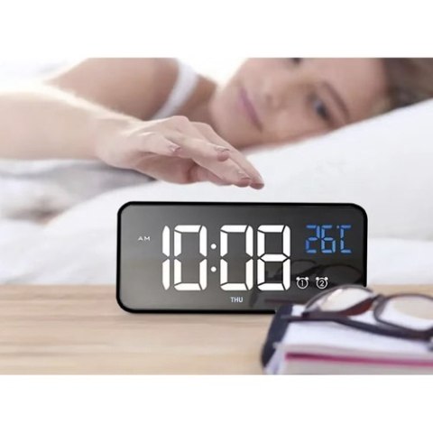 Budzik- zegar LED Izoxis 24736