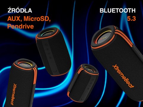 Głośniki TRACER XtremeBeat PRO TWS BT RGB BLACK