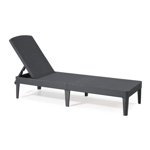 Leżak ogrodowy regulowany Jaipur Sun Lounger grafitowy