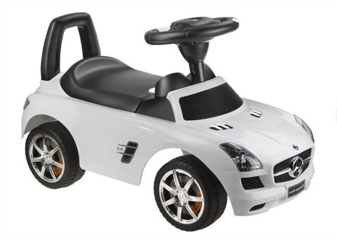 Jeździk Mercedes SLS AMG Pchacz Dla Dziecka Oparcie Schowek Biały