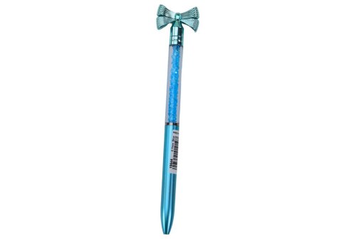 Długopis Z Kokardką Diamenciki Niebieski Wkład 0.7mm Mix