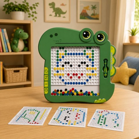 Tablica Magnetyczna Edukacyjna Dinozaur Pad Układanka Zielona