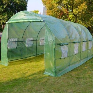 Tunel Ogrodowy Foliowy Szklarnia Na Warzywa Okna Zielony UV 4x2,5x2 M 10M?