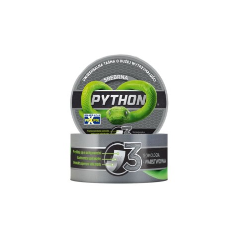 Taśma naprawcza 3-warstwowa python 9m:48mm, srebrna