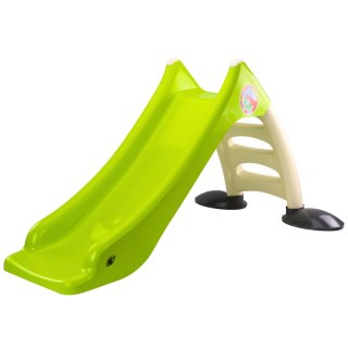 Zjeżdżalnia Ogrodowa dla Dzieci 3-Stopniowa Drabinka Limonkowa 130cm 424