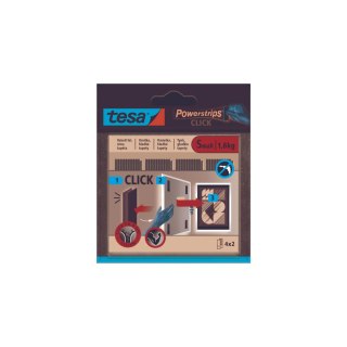 Rzep samoprzylepny wew.powerstrips 4 pary s 60mm:20mm, biały