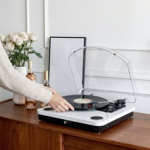AD 1914 White Gramofon z usb i bluetooth