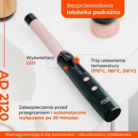 AD 2120 Bezprzewodowa lokówka podróżna usb