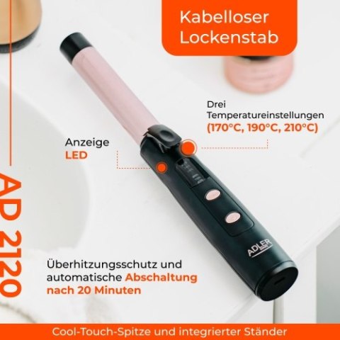 AD 2120 Bezprzewodowa lokówka podróżna usb