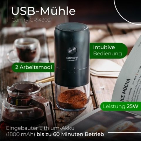 CR 4302 Młynek do kawy bezprzewodowy - usb