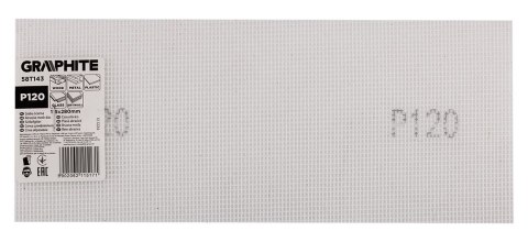 Siatka ścierna biała 115 x 280 mm, P120