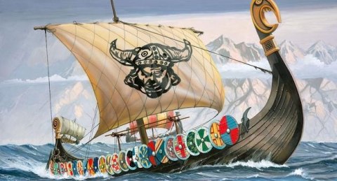 Model plastikowy viking ship