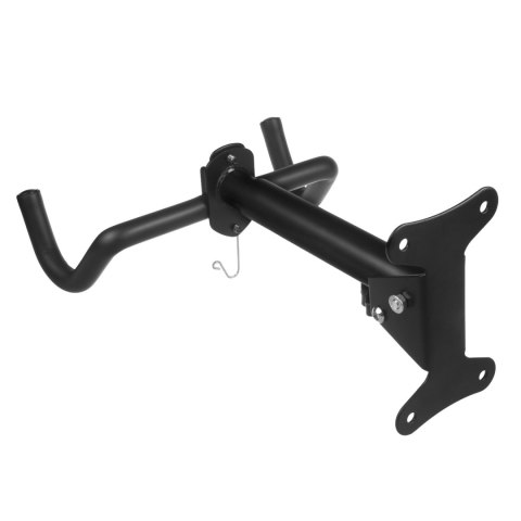 Rowerowy uchwyt / wieszak ścienny Maclean, poziomy, stal, max. obciążenie, z hakiem na kask, 30kg, MC-484