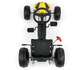 Gokart na pedały viper biało-czarny