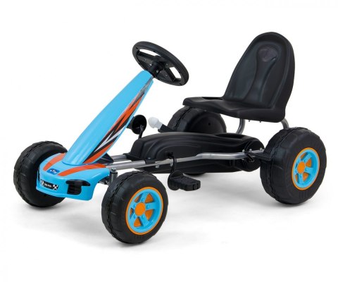 Gokart na pedały viper biało-czarny