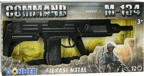 Karabin maszynowy metalowy 12 naboi gonher