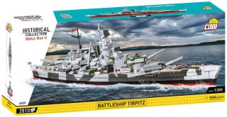 Klocki historical collection battleship tirpitz 2810 elementów
