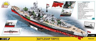 Klocki historical collection battleship tirpitz 2810 elementów