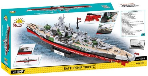 Klocki historical collection battleship tirpitz 2810 elementów