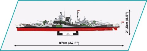 Klocki historical collection battleship tirpitz 2810 elementów