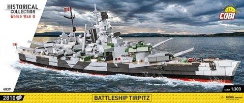 Klocki historical collection battleship tirpitz 2810 elementów