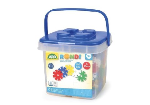 Klocki rondi w wiaderku 550 elementów