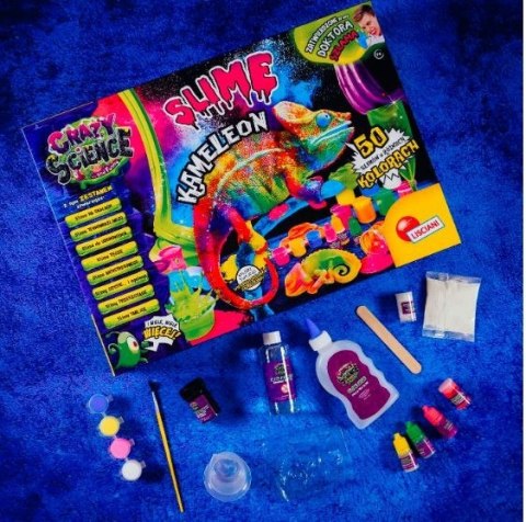Zestaw naukowy crazy science slime kameleon