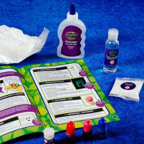 Zestaw naukowy crazy science slime w ciemności