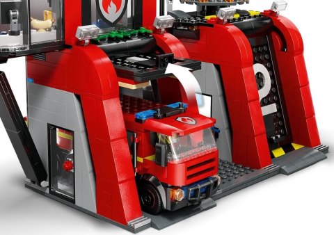 Klocki city 60414 remiza strażacka z wozem strażackim