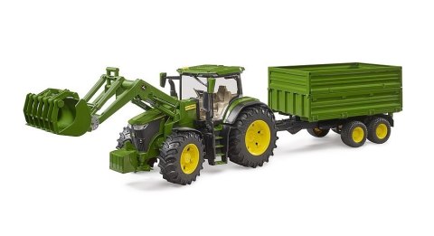 Traktor john deere 7r 350 z ładowaczem i przyczepą