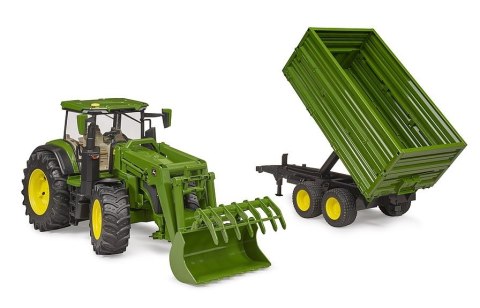 Traktor john deere 7r 350 z ładowaczem i przyczepą