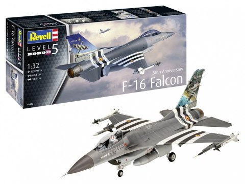 Model plastikowy samolot 50th anniversary f-16 falcon 1/32