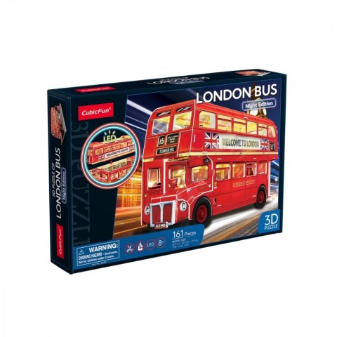 Puzzle 3d - londyński autobus