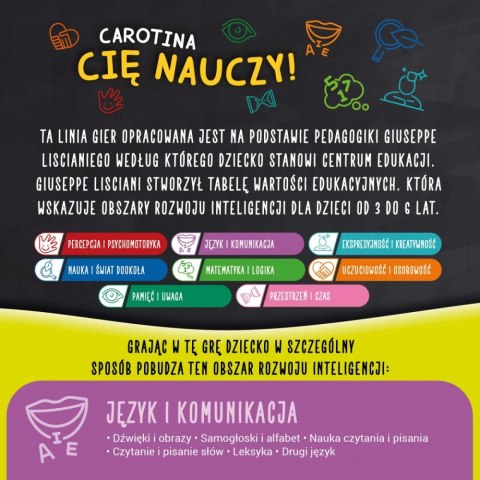 Zestaw carotina - 10 gier z czytaniem i pisaniem