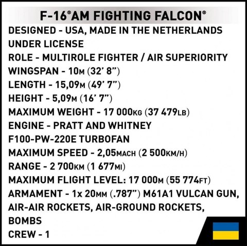Klocki f-16c fighting falcon