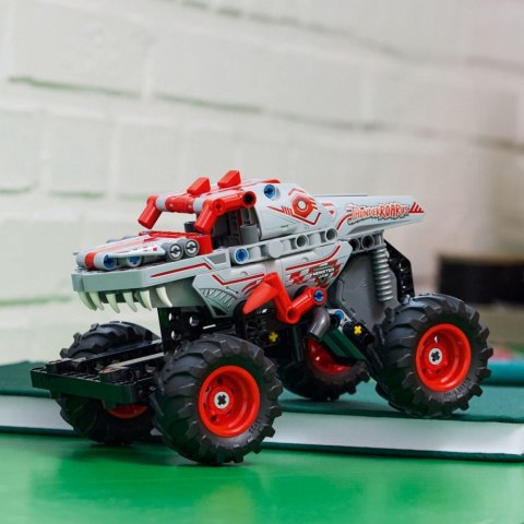 Klocki technic 42200 monster jam thunderroarus z napędem typu pull-back