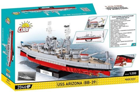 Klocki uss arizona bb-39 2046 klocków