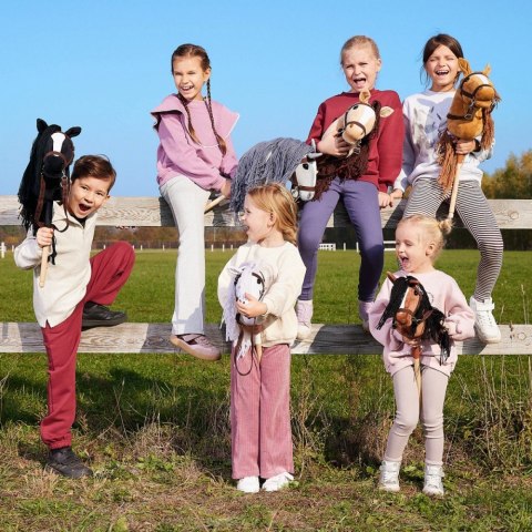Koń na kiju hobby horse hoppihorse a3 chestnut - brąz, maść kasztanowata