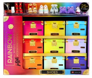 Akcesoria rainbow high buty display 27 sztuk