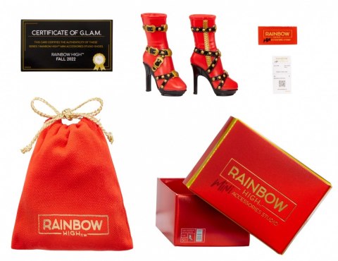 Akcesoria rainbow high buty display 27 sztuk